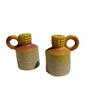 Vintage Corn Whiskey Plastic Jug Salt & Pepper Set